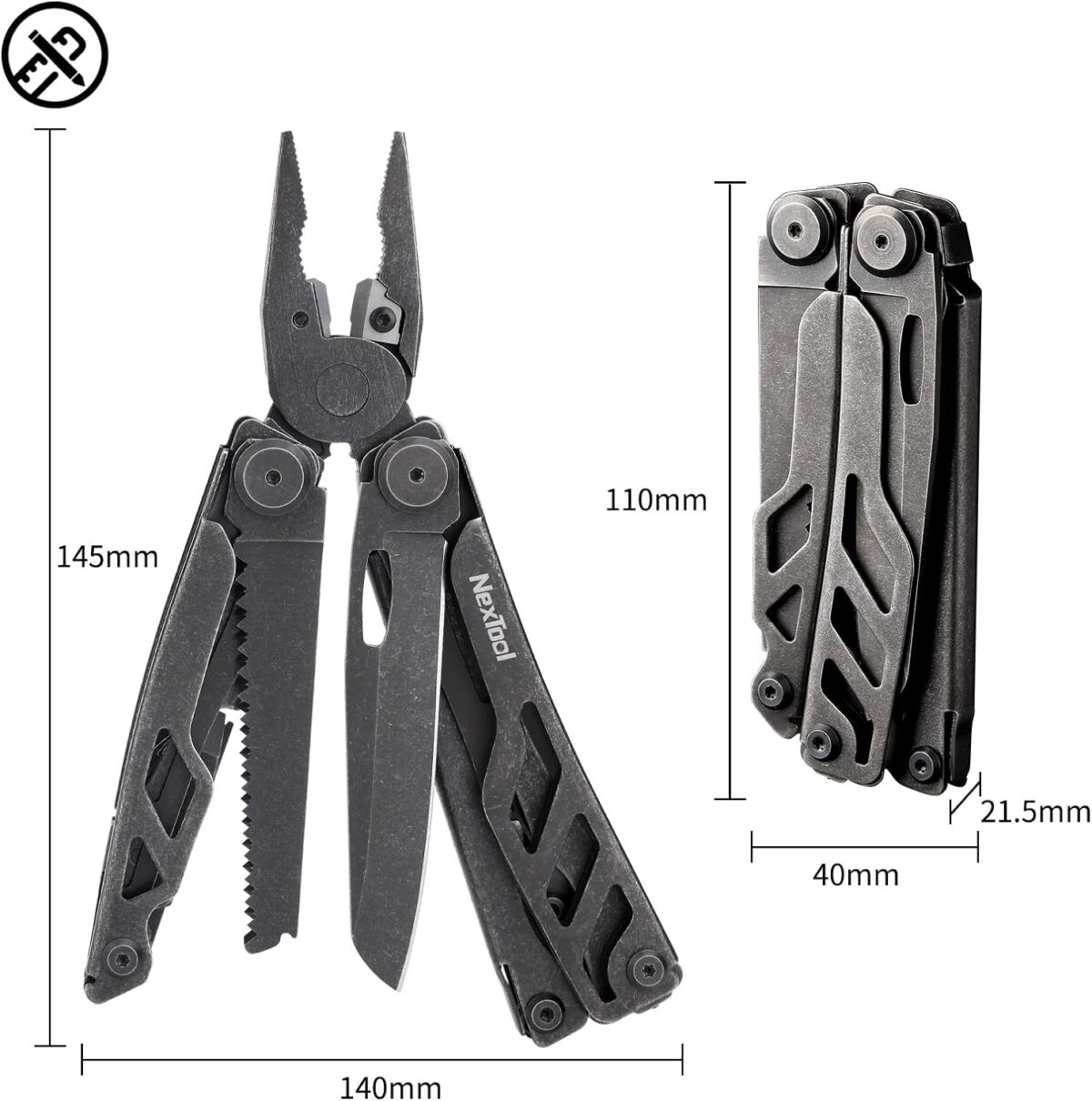 NexTool Black Knight Multitool Knife