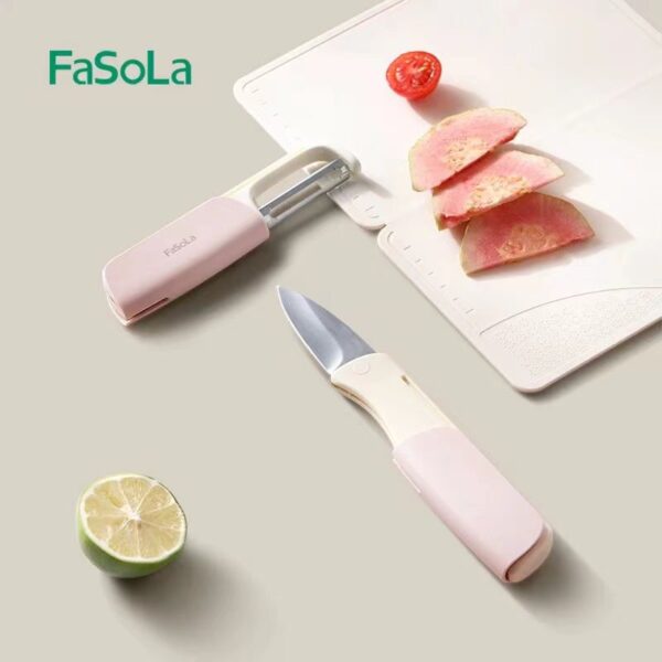 FaSoLa Multi Fruit Peeler Fruit Knife 2-in-1 Kitchen Innovation