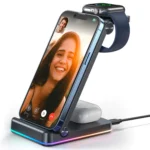 JOYROOM 3 in 1 Wireless Charging Station - Front View