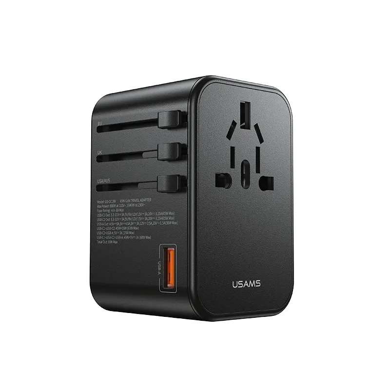 USAMS US-CC199 T62 65W Dual Type C USB Charger