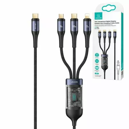 USAMS US-SJ600 3IN1 Fast Charging Data Cable