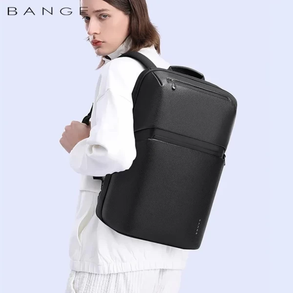 Bange 6625 LEATHER Anti-Theft Backpack
