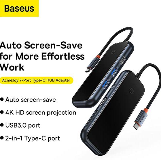 Baseus Acmejoy 7-Port Type-C HUB Adapter