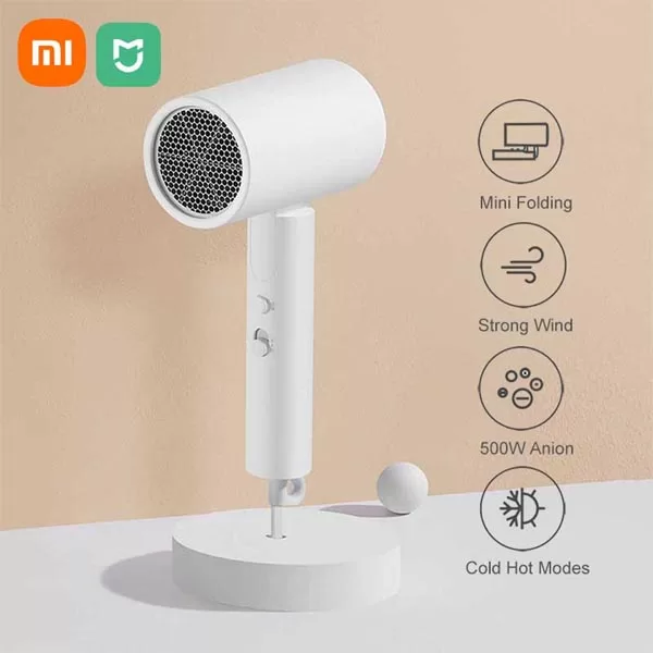 XIAOMI MIJIA H100 Portable Hairdryer will help you dry your hair quickly