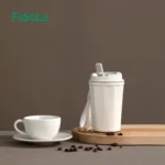 FaSoLa 390ml Double Drinking Coffee Cup