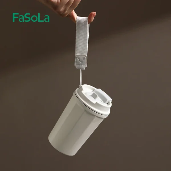 FaSoLa 390ml Double Drinking Coffee Cup
