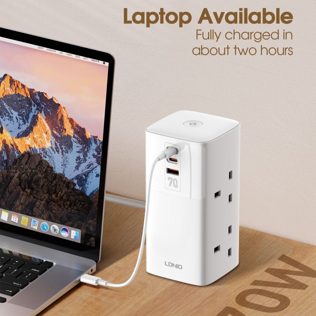 Ldnio 70W Multifunctional Universal Desktop Power Adapter