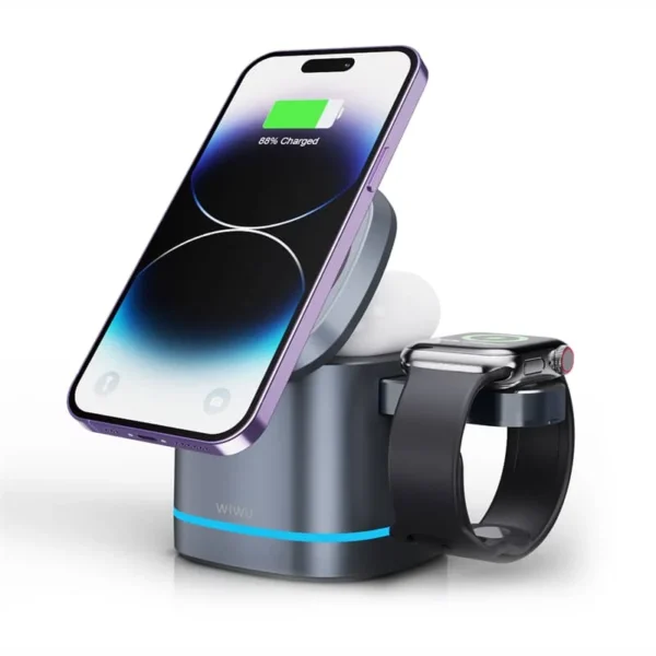 WIWU WI-W024 Rubik Cube 3 in 1 Wireless Charger