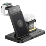 YESIDO DS22 Wireless Charging Station 20W with Night Light and Clock