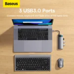 Baseus Metal Gleam Series 12-in-1 Multifunctional Type-C Hub Dock