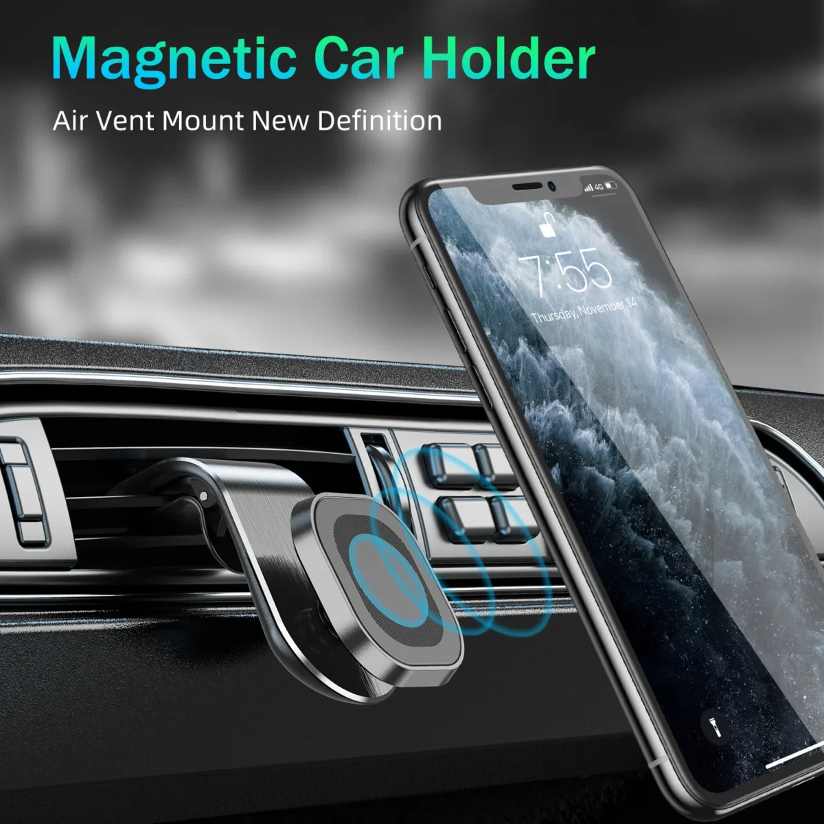 Jmary MH-72 Magnetic Car Holder Multi Adjustment