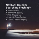 NexTool 3600 Lumens Thunder Searching Flashlight