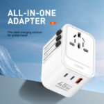 LDNIO Z8 GaN 45W 3-Port Fast Wall Charger