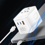 LDNIO Z8 GaN 45W 3-Port Fast Wall Charger