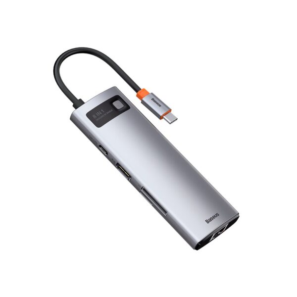 Baseus Metal Gleam Series 8-in-1 Multifunctional Type-C HUB Docking Station