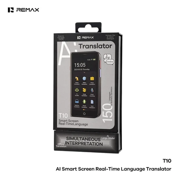 REMAX T10 AI Smart Screen Translator with 150+ Languages