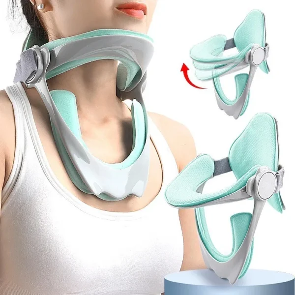 360 Degree Adjustable Neck Support Ergonomic Cervical Traction Device