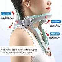 360 Degree Adjustable Neck Support Ergonomic Cervical Traction Device