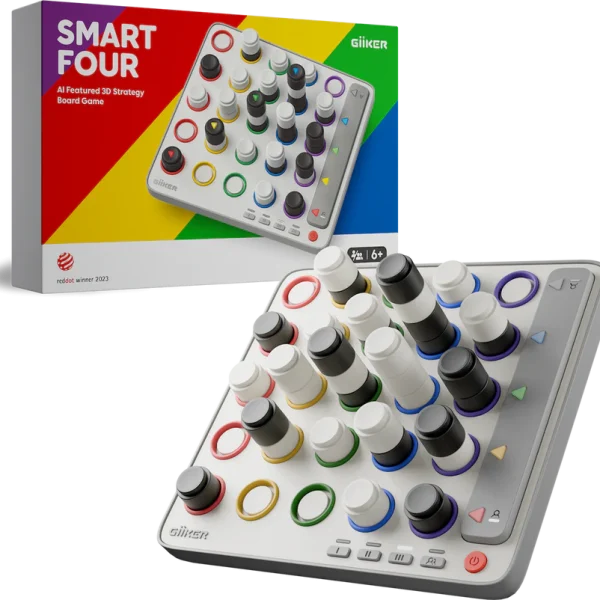 Giiker Smart Four 3D AI-Powered 4 In A Row Game