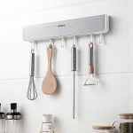 OUSUWO Wall-Mounted Storage Rack Shelf With Drawers Hooks
