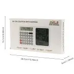 Dual Screen 12-Digit Desktop Calculator With Liquid Crystal Writing Tablet