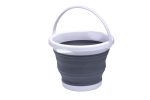10L Multifunctional Folding Plastic Bucket For Outdoor Water Activities