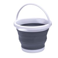 10L Multifunctional Folding Plastic Bucket For Outdoor Water Activities