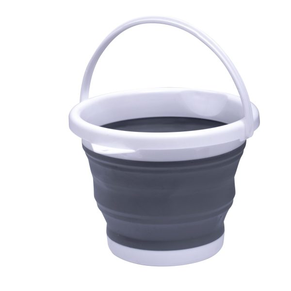 10L Multifunctional Folding Plastic Bucket For Outdoor Water Activities