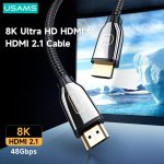 USAMS US-SJ499 U67 8K ULTRA HD HDMI To HDMI 2.1 Cable 5m
