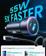 Joyroom JR CL07 3in1 Wired Car Charger