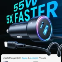 Joyroom JR CL07 3in1 Wired Car Charger