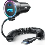 Joyroom JR CL07 3in1 Wired Car Charger