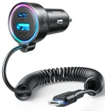 Joyroom JR CL07 3in1 Wired Car Charger