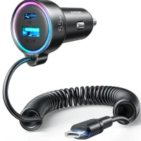 Joyroom JR CL07 3in1 Wired Car Charger