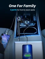Joyroom JR CL07 3in1 Wired Car Charger