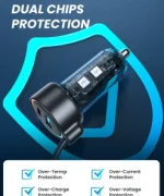 Joyroom JR CL07 3in1 Wired Car Charger