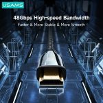 USAMS US-SJ499 U67 8K ULTRA HD HDMI To HDMI 2.1 Cable 5m