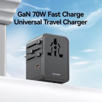 USAMS CC310 70W Three Type-C+Dual USB Universal Travel Charger