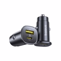 BASEUS 30W Car Charger GoTrip Series Dual Output 1xType-c PD 1x USB A(BS-c15c1)