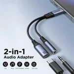 Joyroom SY C02 Audio Transfer Series 2 in 1 Audio Adapter