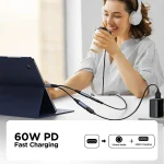 Joyroom SY C02 Audio Transfer Series 2 in 1 Audio Adapter