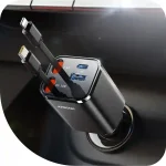 Joyroom JR CCL05 4in1 Retractable Car Charger