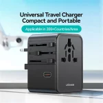 USAMS CC309 25W Dual Type-C +USB Universal Travel Charger
