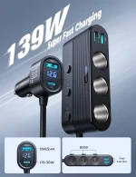 Joyroom JR-CCL01 7-in-1 Car Charger Splitter