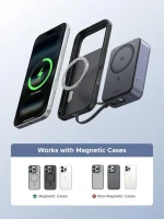 Ugreen 20k mah 30w Qi2 15w Magsafe Magnetic Built in Cable Version